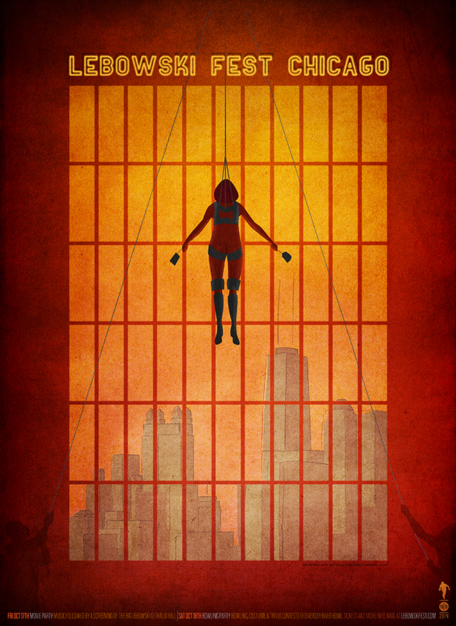Lebowski Fest Chicago Poster